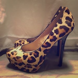 Steve Madden Leopard Platform Heels